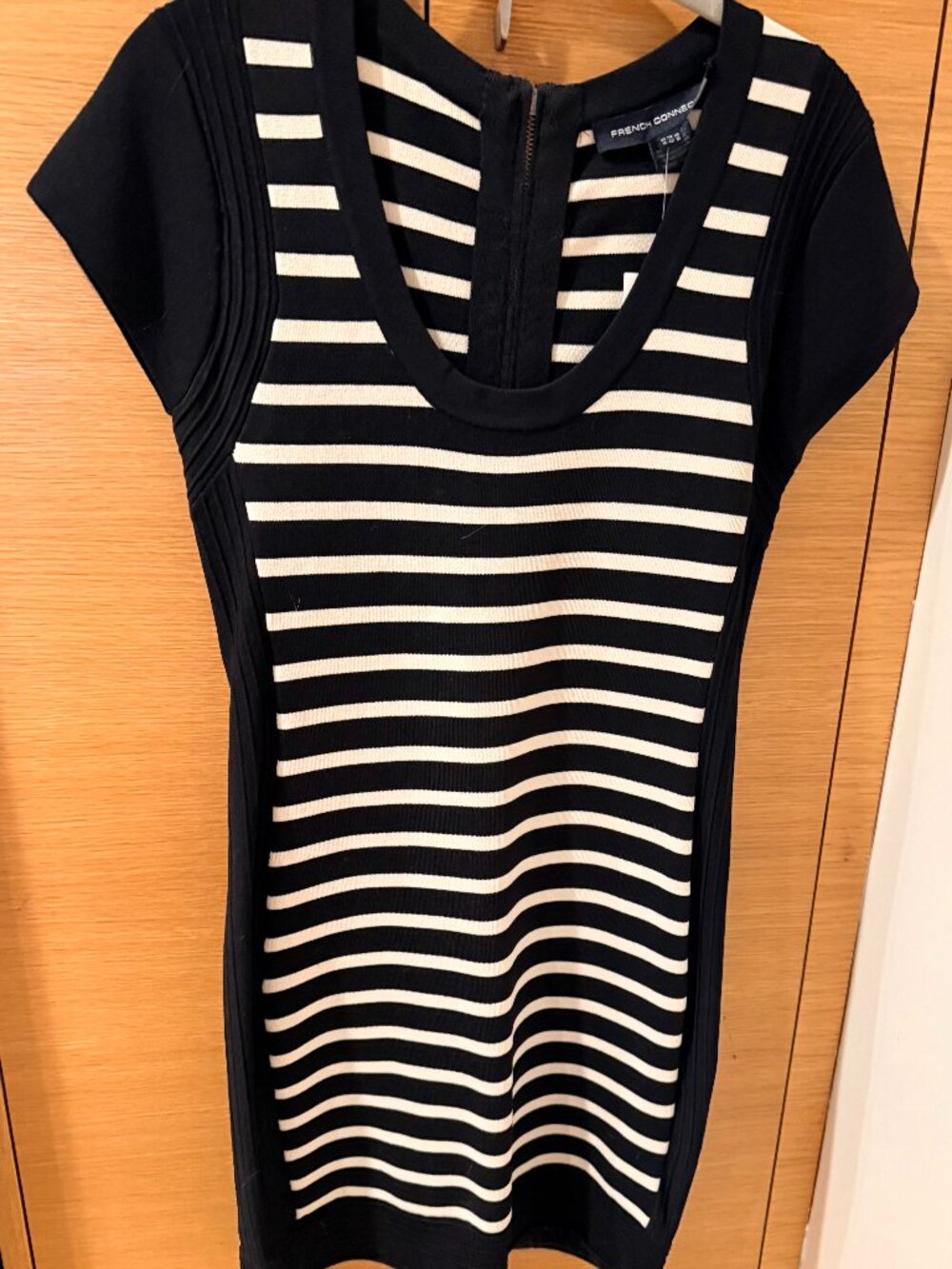 French Connection black and white sweater dress
